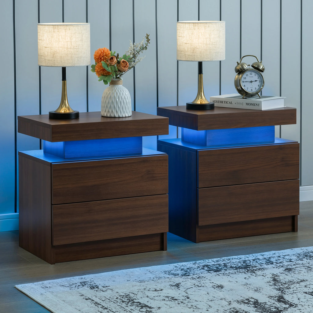 2 LED Nightstand