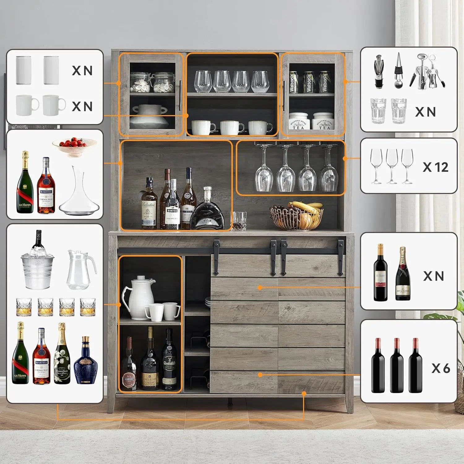 Coffee Bar Cabinet