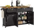 Rolling Trolleys Kitchen Island Table Drop Leaf