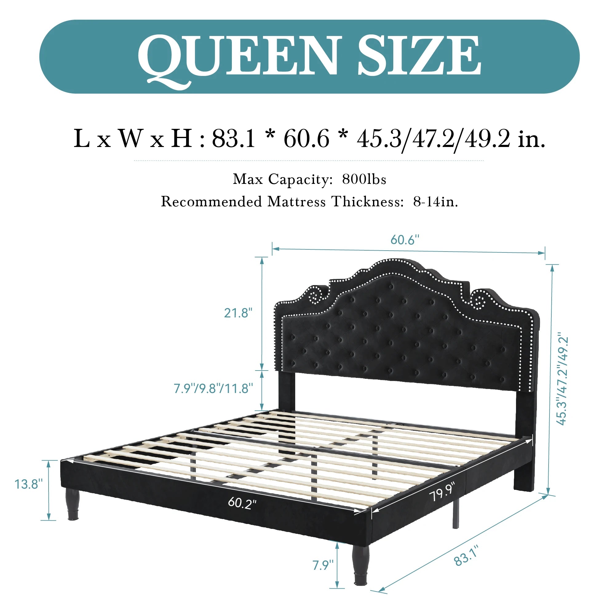 Full/Queen/King Bed Frame