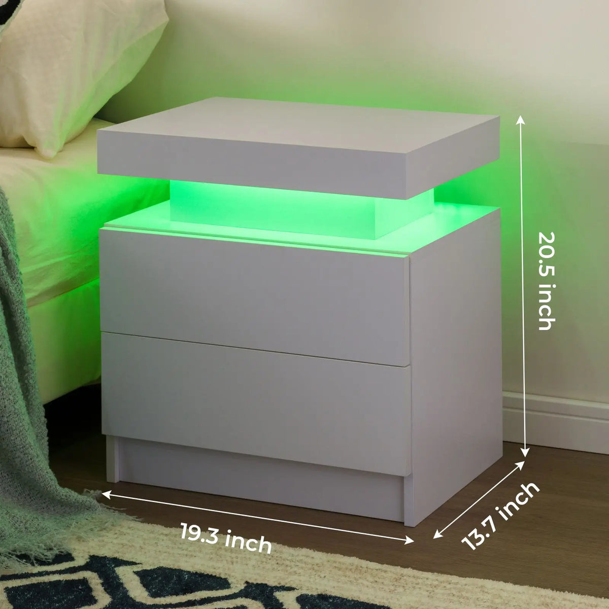 2 LED Nightstand